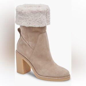 Dolce Vita caddie plush boots in almond suede